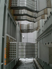 Хакасский алюминиевый завод, ошиновка между преобразовательным трансформатором и преобразователем постоянного тока