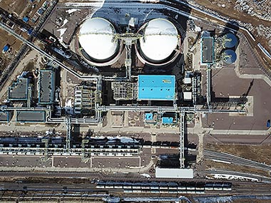 АО «ЕвроХим-Северо-Запад», завод по производству аммиака мощностью 1 млн. т в год.